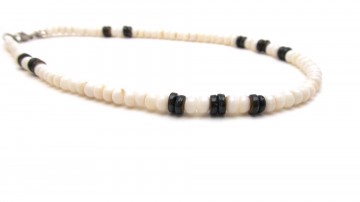 Surf ketting creamy black