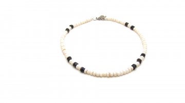 Surf ketting creamy black
