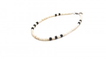 Surf ketting creamy black