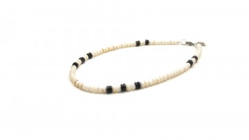 Surf ketting creamy black