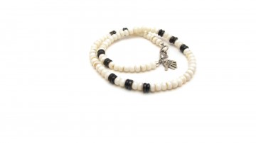 Surf ketting creamy black