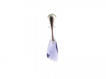 Swarovski clip wing tanzanite zilver