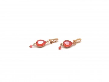 Swarovski clipoorbellen silk orange15