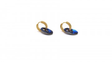 Swarovski creolen bermuda blue