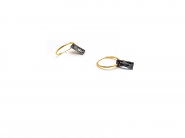 Swarovski creolen silvernight