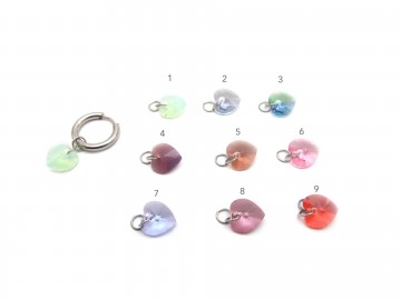 valentijns cadeautje Swarovski klein hartje zilver