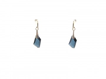 Swarovski montana blue oorbellen