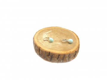 Swarovski oorbellen alabast green