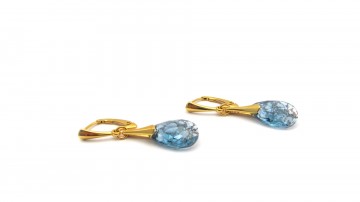 Swarovski oorbellen aqua patina