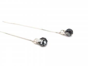 Swarovski oorbellen Swarovski® oorbellen Silver night