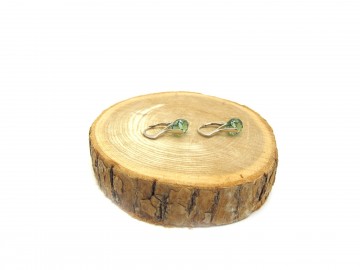 Swarovski oorbellen emerald rondel