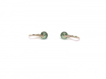 Swarovski oorbellen emerald rondel