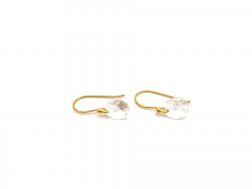 Swarovski oorbellen goud kristal