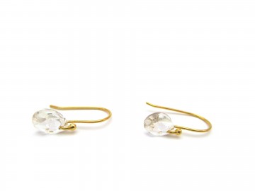 Swarovski oorbellen goud kristal