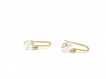 Swarovski oorbellen goud kristal