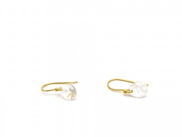 Swarovski oorbellen goud kristal