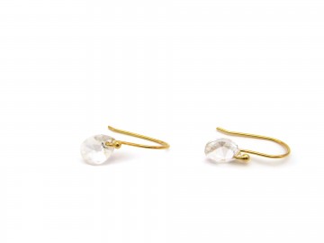 Swarovski oorbellen goud kristal