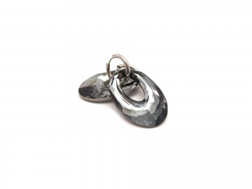 Swarovski oorbellen helios silver night  40 mm