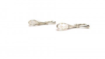 Swarovski oorbellen kristal zilver