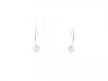 Swarovski oorbellen licht groen