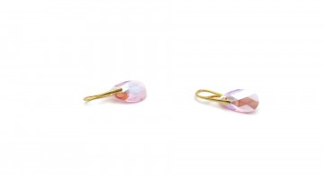 Swarovski oorbellen light rose shimmer