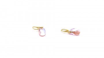 Swarovski oorbellen light rose shimmer