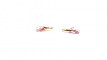 Swarovski oorbellen light rose shimmer