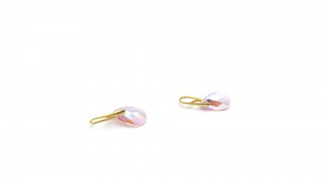 Swarovski oorbellen light rose shimmer