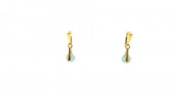 Swarovski oorbellen mint goud