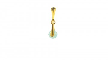 Swarovski oorbellen mint goud