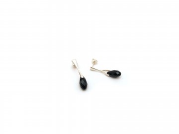 Swarovski oorbellen pegel jetblack