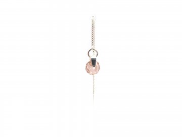 Swarovski oorbellen rondel pink