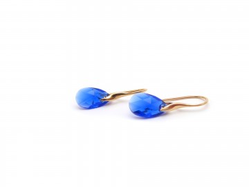 Swarovski oorbellen rose goud majestic blue17