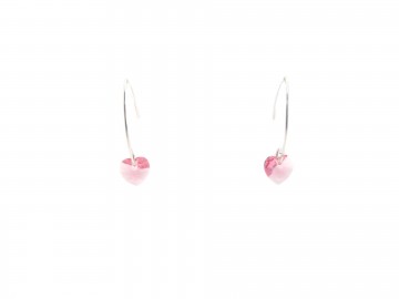 Swarovski oorbellen roze