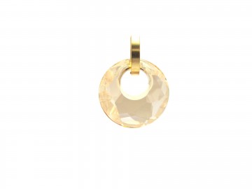 Swarovski oorbellen rvs goud goldhadow2