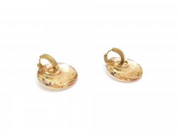 Swarovski oorbellen rvs goud goldhadow3