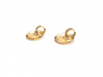 Swarovski oorbellen rvs goud goldhadow8