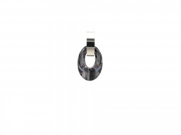 Swarovski oorbellen rvs zilver helios silvernight  20 mm 0