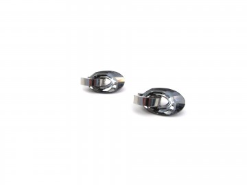 Swarovski oorbellen rvs zilver helios silvernight 20 mm