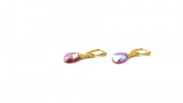 Swarovski oorbellen scarlet shimmer