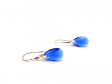 Swarovski oorbellen zilver majestic blue