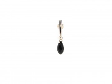 Swarovski oorstekers zilver jet black