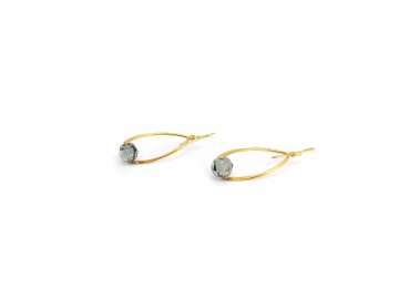 Swarovski rondel diamond black