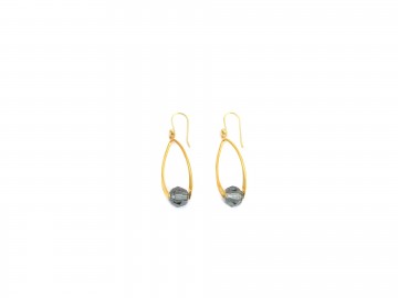 Swarovski rondel diamond black