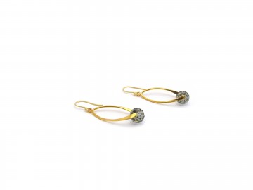 Swarovski rondel diamond black