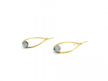 Swarovski rondel diamond black