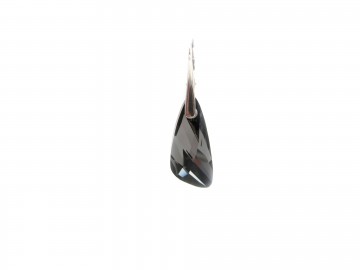Swarovski oorbellen black silver night