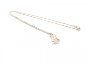 Zilveren ketting met uil