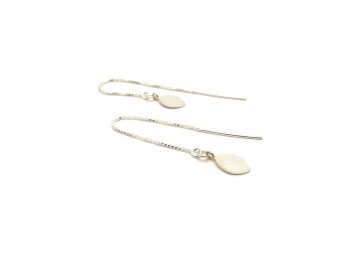Zilveren oorbellen oval