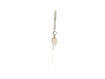 Zilveren oorbellen oval